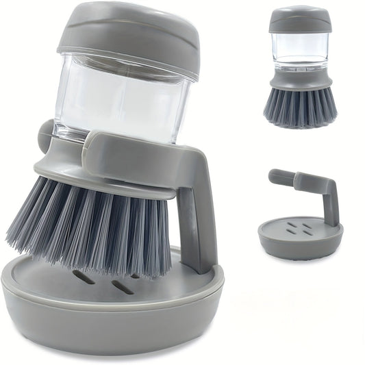 Soap Dispenser with Dish Brush & Storage Bracket