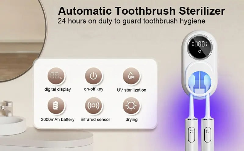 Smart Sensor Toothbrush Disinfection Device