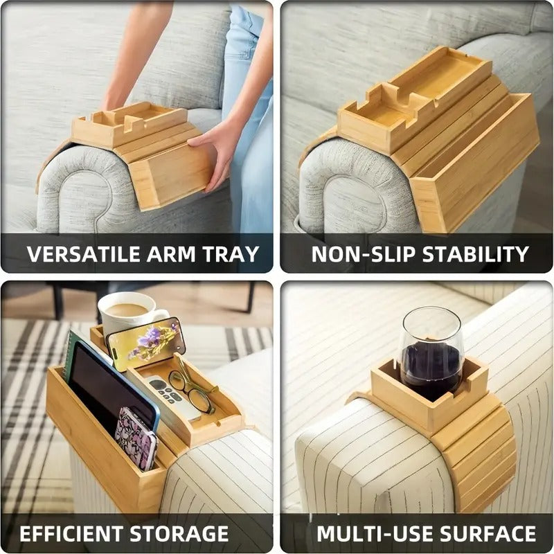 Bamboo Sofa Arm Tray