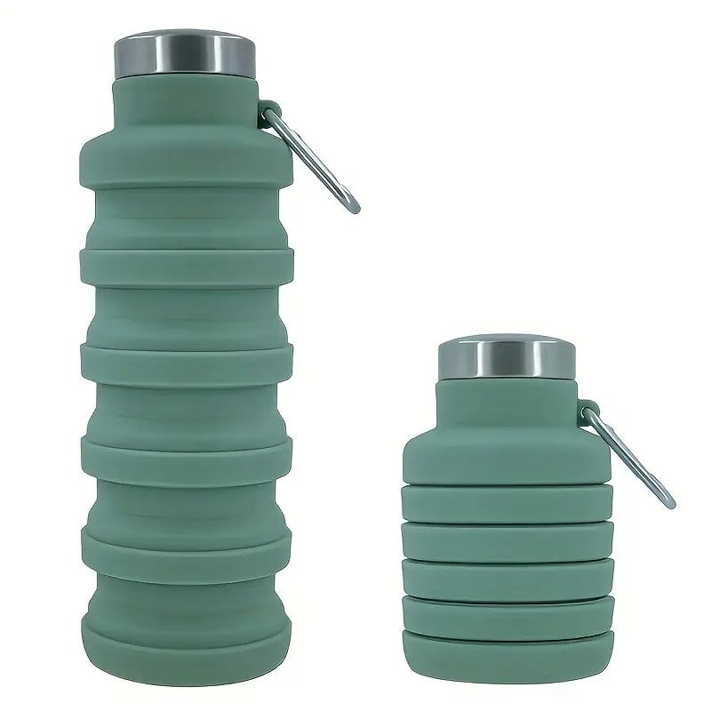 Silicone folding water bottle