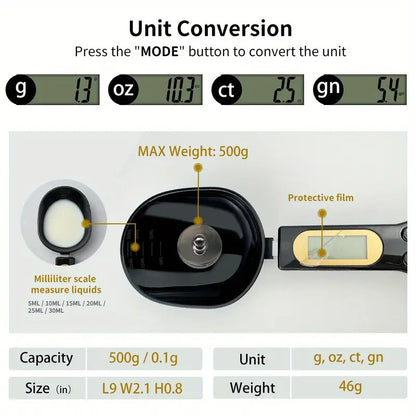 Digital Kitchen Scale Spoon with LCD Display